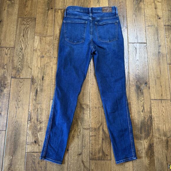 Madewell Jeans 10" High-Rise Skinny Womens Size 27 Dark Wash Stretch Denim - Picture 6 of 8